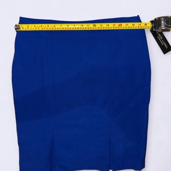 Black Label Royal Blue Pencil Skirt - Picture 3 of 7